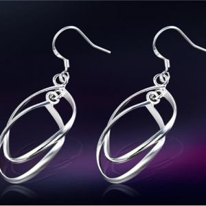 White Copper Alloy Stylish Earrings