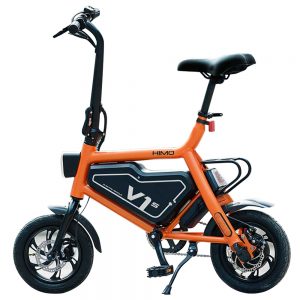 HIMO Portable Folding Electric Assist Bicycle Orange
