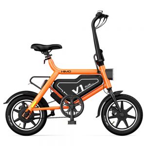 Xiaomi HIMO V1 Plus Portable Folding Electric Moped Bicycle Orange