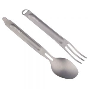 Xiaomi Outdoor NEXTOOL Titanium Alloy Fork Spoon Tableware Set Silver