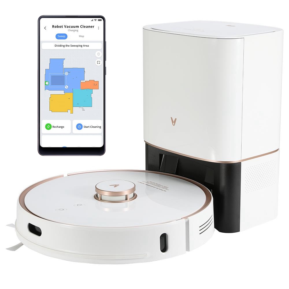 Xiaomi VIOMI S9 Robot Vacuum Cleaner Automatic Suction Station White